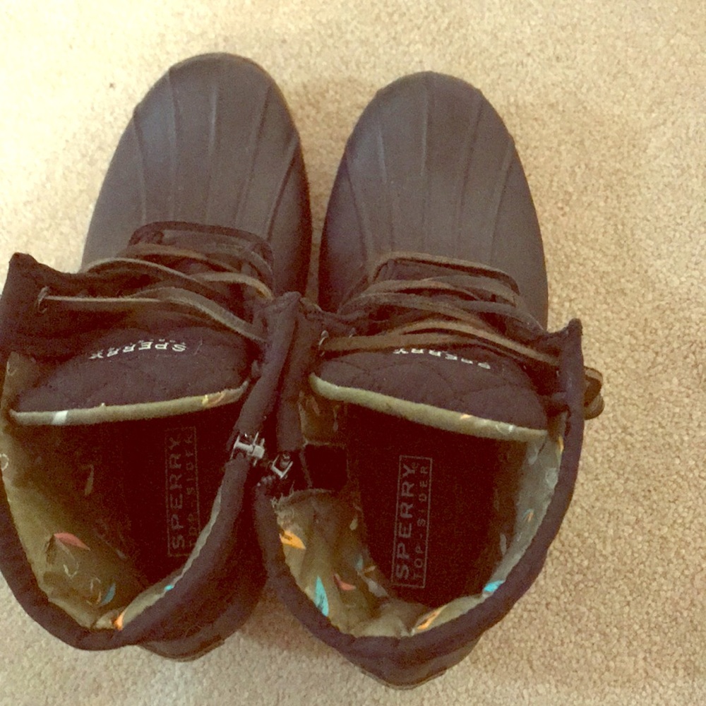 Women’s sperry top sider rain boots